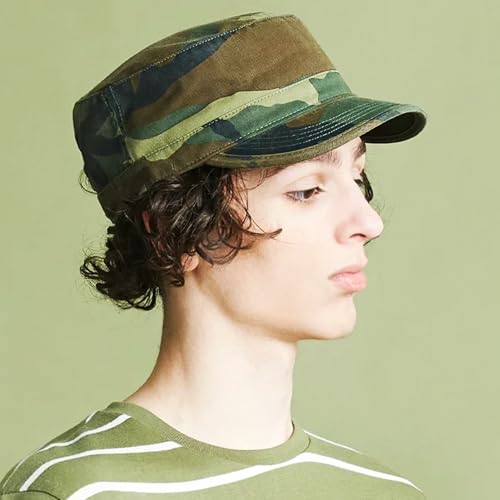 The Hat Depot Cadet Military Army Baseball Cap Tie Dye & Washed Cotton Basic & Distressed Cadet Brushed Cotton Cap - color: 1. Basic - Khaki
