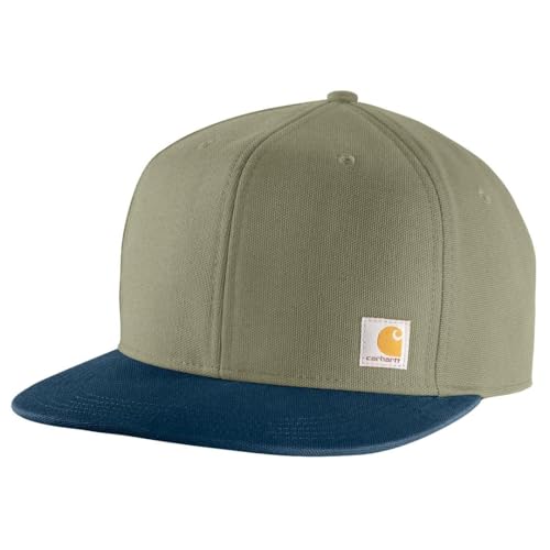 Carhartt Men's Firm Duck Flat Brim Cap - color: Dusty Olive
