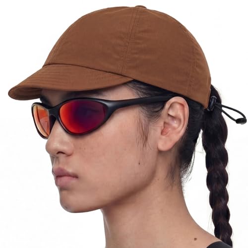 UNDERCONTROL Colorful Cycling Supplex Cap UPF 40 Low Profile Short Brim Foldable Quick Dry Outdoor Sports Adjustable hat - color: Orange