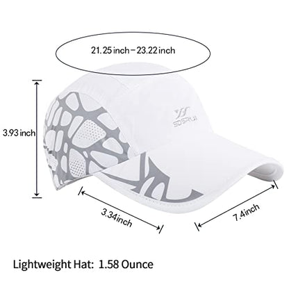 Running Hat Mesh Quick Dry Hat Baseball Cap for Women Men - color: Darkgrey+black+white