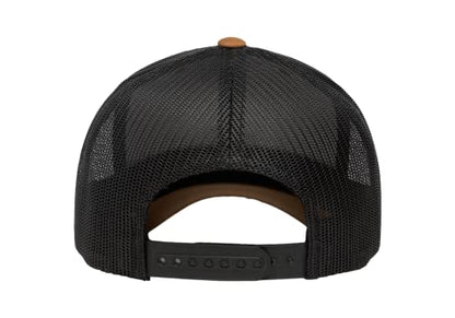 L2K Classics Plain Trucker Mesh Cap Baseball Cap - Mens Hats Trucker Hats for Men - color: Caramel/Black