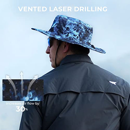 KastKing Sol Armis UPF 50 Boonie Hat for Sun Protection,Men Women - color: Calypso
