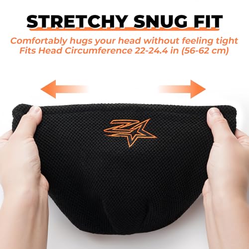 Reversible Winter Beanie Fleece Lined Warm Windproof Knit Hat - color: Blue