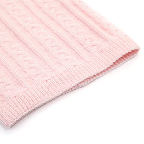 Duoyeree Toddler Winter Hat, Earflap Double Pom Pom Knit Beanie 0-36M - color: 2-pink, size: 0-6 Months