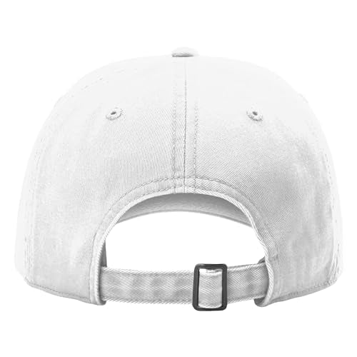 Custom Dad Style Embroidered Hat for Men, Customized Baseball Cap, Gorras para Hombres, Personalized Hats for Men - color: White
