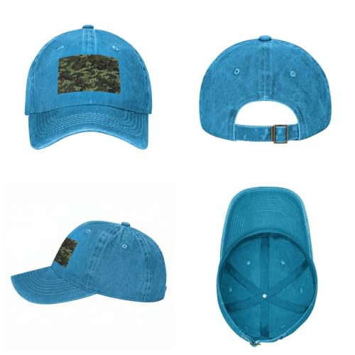 Vintage Washed Baseball Cap for Men Women Adjustable Golf Dad Hat Black - color: Blue