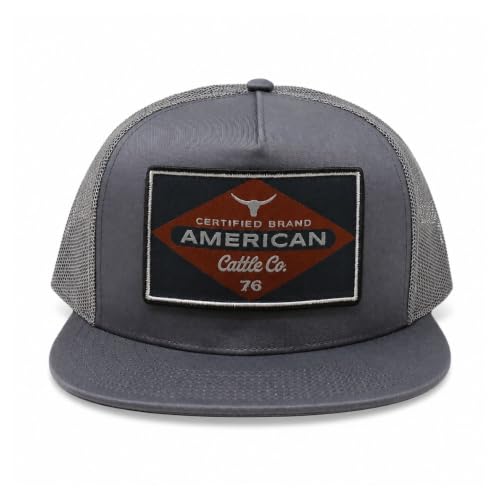 Billboard Adjustable Snapback Western Hat - color: Charcoal