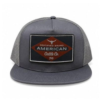 Billboard Adjustable Snapback Western Hat - color: Charcoal