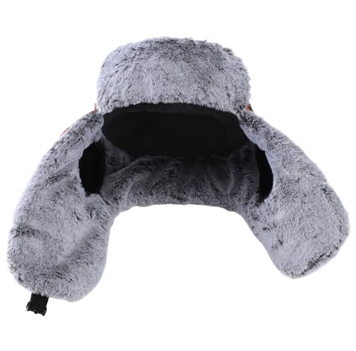 Connectyle Men's Trapper Hat with Faux Fur Linning Eskimo Windproof Winter Warm Hats Ushanka Hunting Hat - color: Reddish Brown