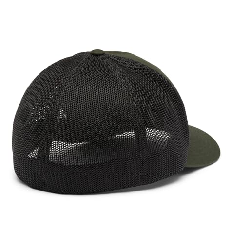Columbia Unisex Adult PFG Logo Mesh Ball Cap - color: Greenscape/Black, size: XX-Large