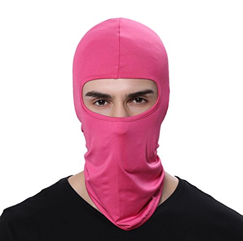 Pack of 3 Ski Mask Bandana Face Hat for Outdoor Airsoft Motorcycle Hood Helmet Balaclavas Headwear - color: Rose
