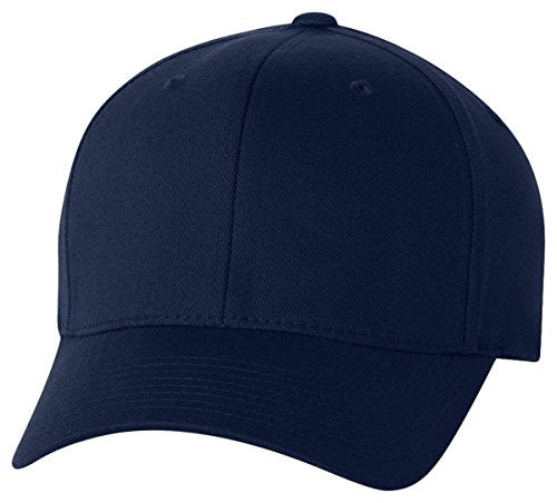 Flexfit Premium Original Wooly Combed Twill Cap 6277 (XXL (7 3/8" - 8"), Navy)