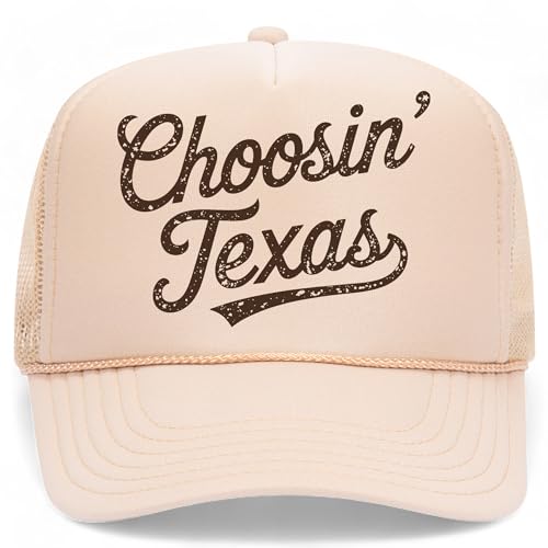BROTHER TRUCKERS Choosin' Texas Distressed Mesh Back Hat - color: Tan