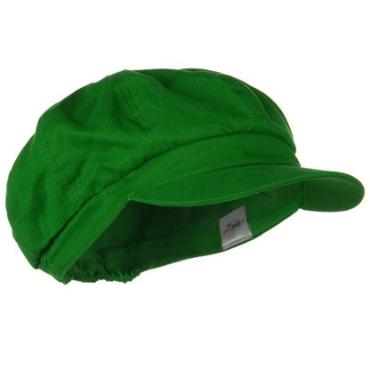 e4Hats.com Cotton Elastic Newsboy Cap - color: Lime, size: X-Large-XX-Large