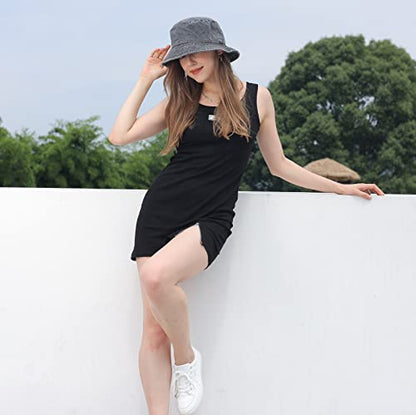 Washed Cotton Bucket Hats Packable Summer Beach Cap for Men Women - color: Ce-bh-khaki-orange-navy