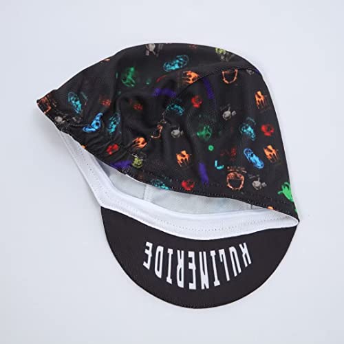 Multicolor Cycling Cap - Polyester Cycling Hat-Under Helmet - Cycling Helmet Liner Breathable&Sweat Uptake - color: Aa10