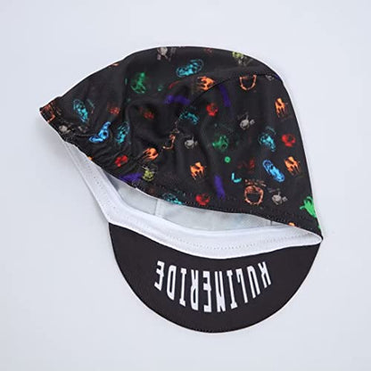 Multicolor Cycling Cap - Polyester Cycling Hat-Under Helmet - Cycling Helmet Liner Breathable&Sweat Uptake - color: Aa10