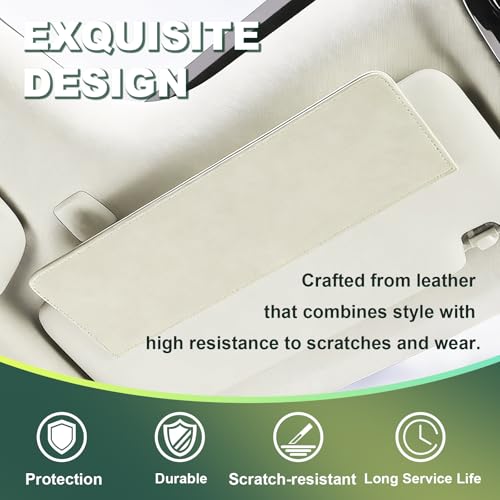Car Sun Visor Extender Anti Glare Clip On Shade Universal Beige - color: Beige