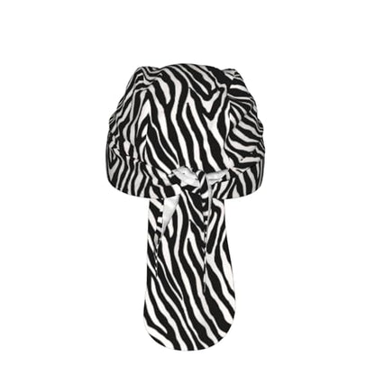 Adjustable Cycling Cap, Quick Dry Sports Bandana Skull Cap Helmet Liner - color: Zebra Stripes