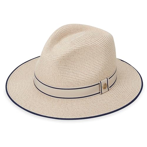 Wallaroo Sterling Fedora Hat (Mixed Camel, Medium/Large) – UPF 50+ Flexi-Weave Sun Protection | 3-Inch Brim | Packable Adjustable Fit | Perfect for Golf, Travel, Resort Wear