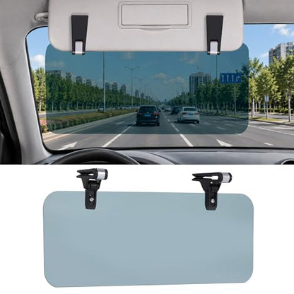 Car Sun Visor Extender – Anti-Glare Polarized Sun Blocker, UV400 Clip-On Tinted Visor Extension for Windshield, Ideal for Safe Driving