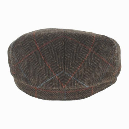 Belfry Wool Blend Tweed Flat Caps Mens Womens 5 Colors - color: Jakebrown, size: XX-Large