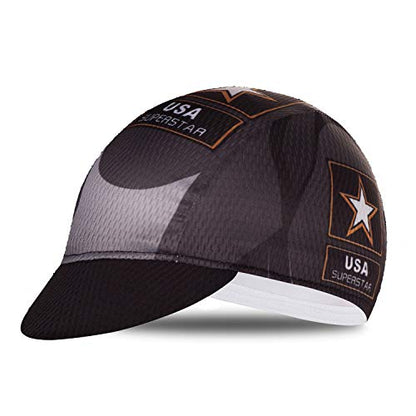 Weimostar Polyester Men Cycling Bike Bicycle Cap MTB Hat Sweat Wicking - color: Brown