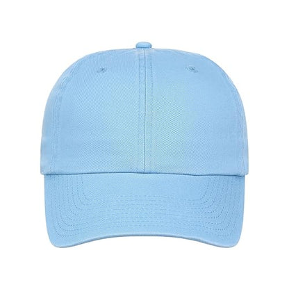Lids Blank Baseline Dad Adjustable Strapback Hat - color: Light Blue