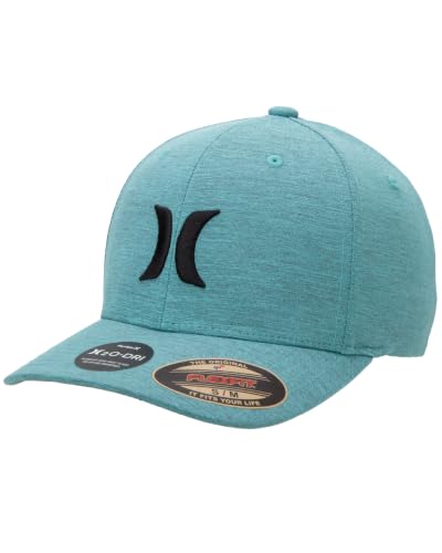 Hurley Men's Caps - One & Only Flexfit Baseball Cap - Fitted Hats for Men (S-XL) - color: Aurora Green, size: Small-Medium
