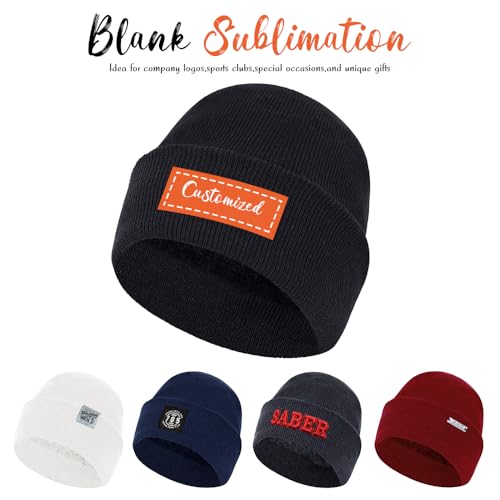 ZH 6 Pack Men's Winter Knit Beanies with Fleece Lining, Warm Stretchy Skull Caps for Cold Weather, Unisex Thermal Hats - color: Dark-gray