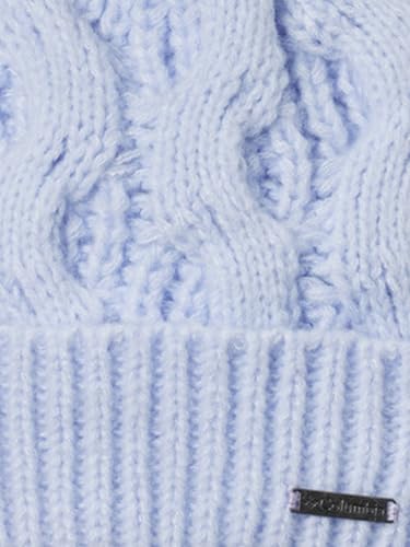 Columbia Women's Boundless Days Cable Knit Pom Beanie - color: Snowdrift