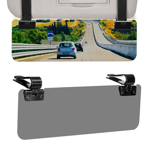 JOYTUTUS Sun Visor Extender for Cars, Polarized Sun Visor Extender Universal Sun Blocker UV400, Adjustable Visor Extension for Car Visor,Double-Clip,Anti Glare Stray Light - size: Standard Polarized