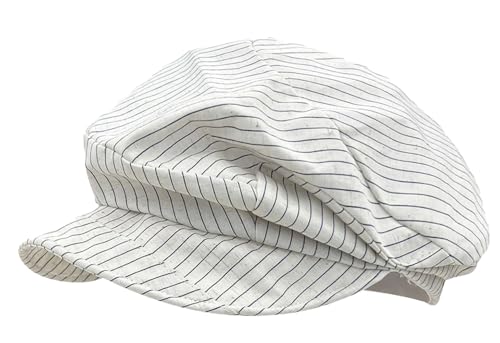 Pocadri Slouchy Pleated Newsboy Hats for Women Men Spring/Fall Retro Beret Hat Visor Lightweight Cabbie Cap - color: A-beige