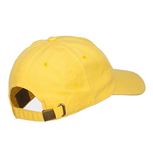Nissi Unstructured Cotton Twill Washed Cap - color: Yellow