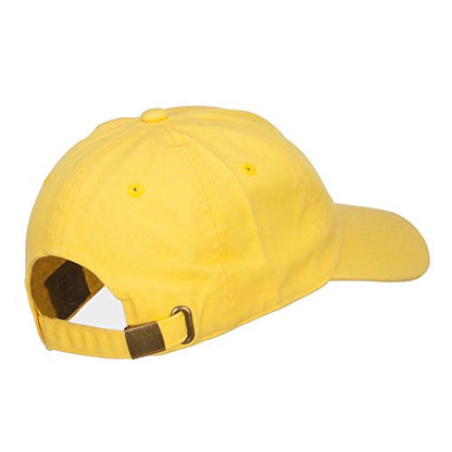 Nissi Unstructured Cotton Twill Washed Cap - color: Yellow