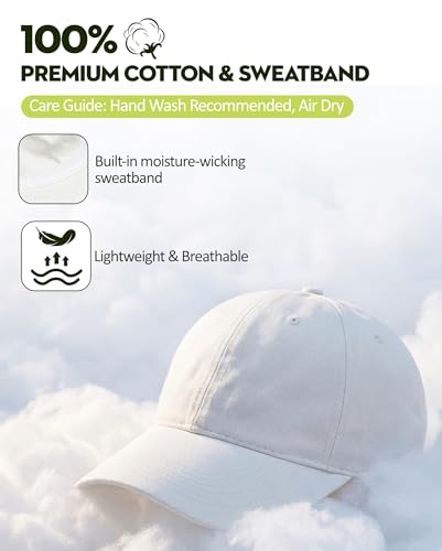 American Trends Women's Cotton Baseball Cap Soft Unstructured Plain Dad Hat - color: Pink