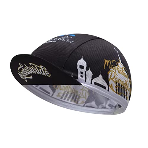 Funny Cycling Cap - Polyester Skull Cycling Hat-Under Helmet -Cartoon Cycling Helmet Liner Breathable&Sweat Uptake - color: Fuu-bb