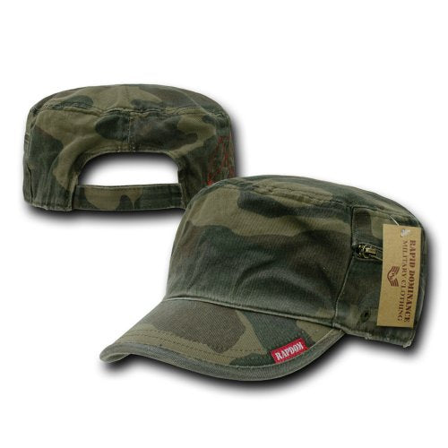 Rapiddominance Adjustable Patrol Cap with Zipper - color: Wood