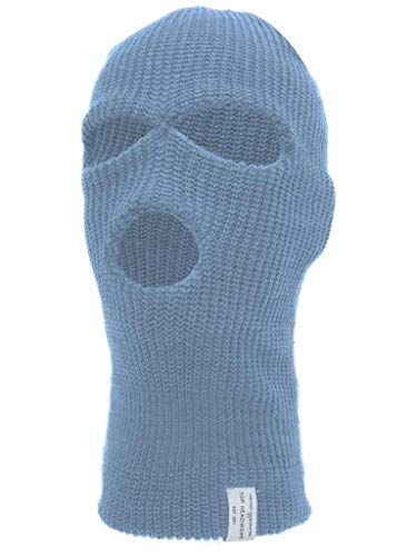 TOP HEADWEAR 3-Hole Winter Ski Mask - color: Sky Blue