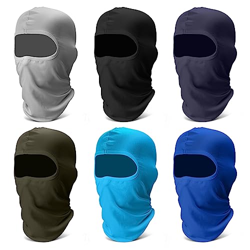Balaclava Face Ski Mask: 6 Pack Cooling Breathable Full Face Cover - color: Multi-dark