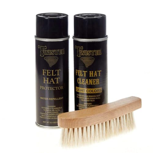 Scout Boot Care Mens MF Scout Felt Hat Care Kit for Light Colors