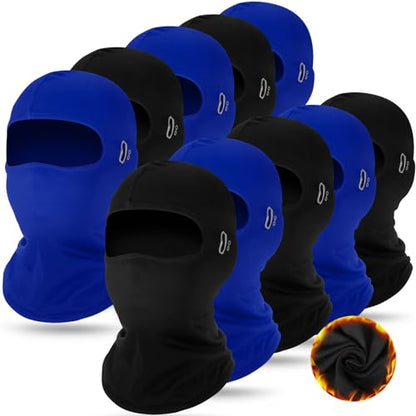 Suhine Winter Balaclava Ski Mask Bulk for Cold Weather - color: Black, Blue