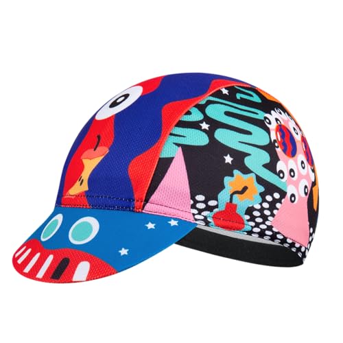 Cycling Cap for Man and Woman Cycling Hat Under Helmet-Polyester Breathable Sweat Absorbent - color: Bplan-24
