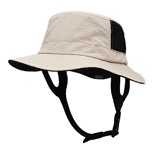 Men Bucket Hat Wide Brimmed Foldable Ladies Surf Sun Hat UPF50+ - color: Khaki