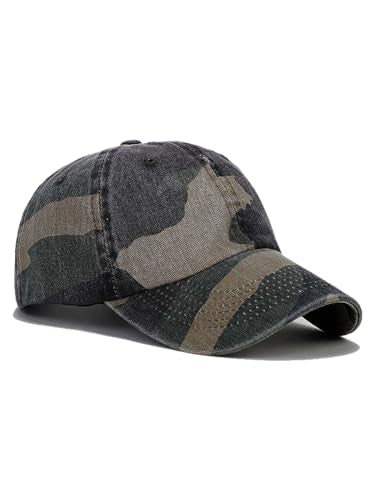 Unisex Military Army Hat Men Women Baseball Cap Flat Top Cap Adjustable Camo Cadet Cap - color: Camo-2