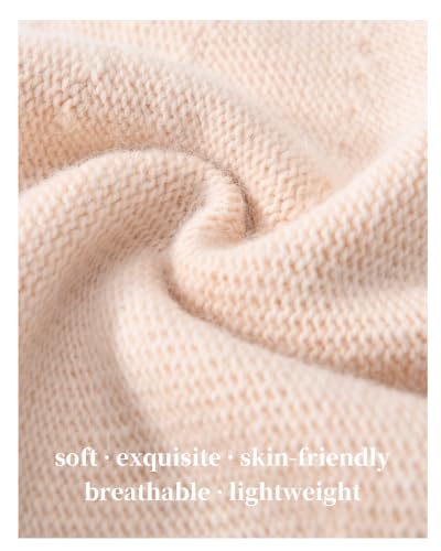 jaxmonoy Slouchy Knit Beanie Hat for Women Winter Soft Warm Ladies Laightweight Slouch Knitted Skull Beanies Cap - color: Beige