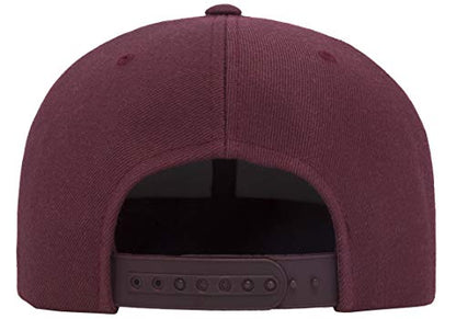 Flexfit Unisex Adult Yp Classics Premium Snapback Cap – 2-Tone - color: Maroon