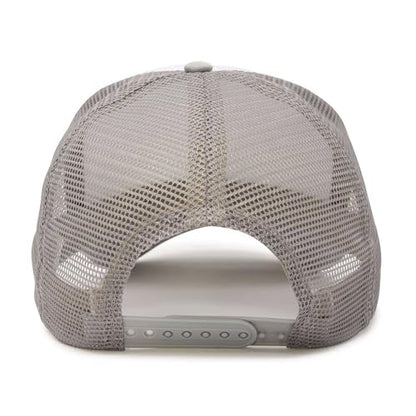 DALIX Two Tone Trucker Hat Summer Mesh Cap with Adjustable Snapback Strap - color: Grey White, size: One Size