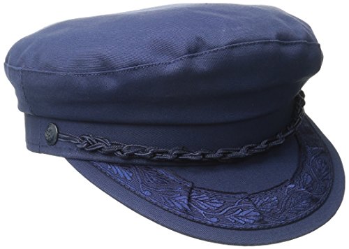 Aegean Unisex Cotton Greek Fisherman's Cap, Navy, 6 7/8