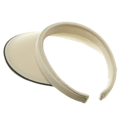 Piping Clip On Visor - color: Beige